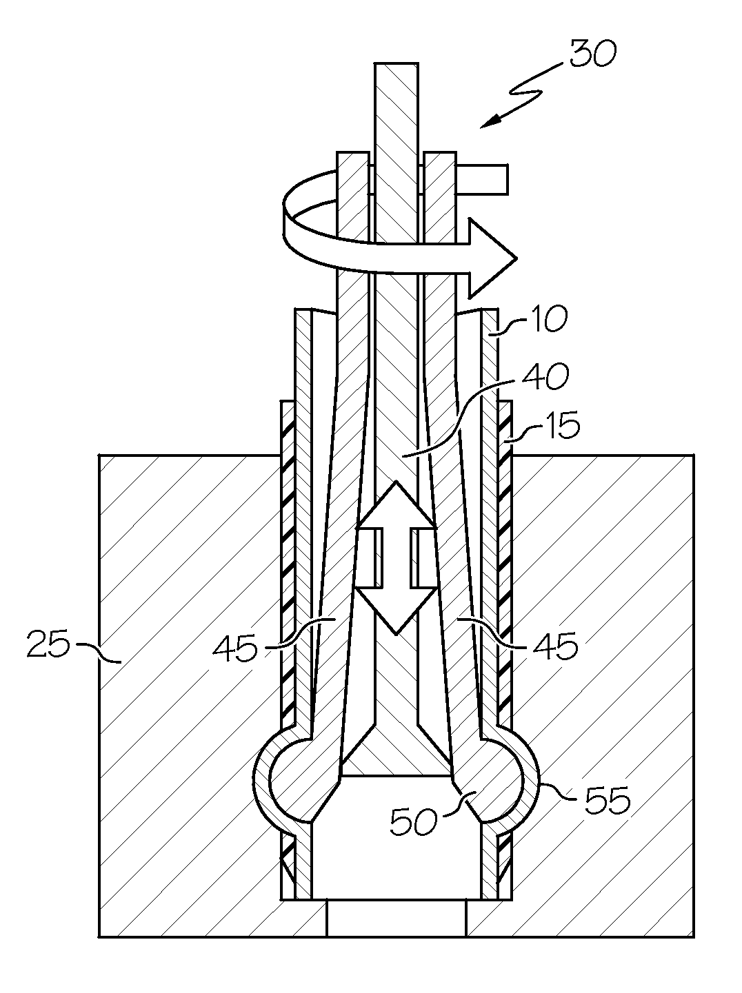 Leak-tight connection between pipe and port