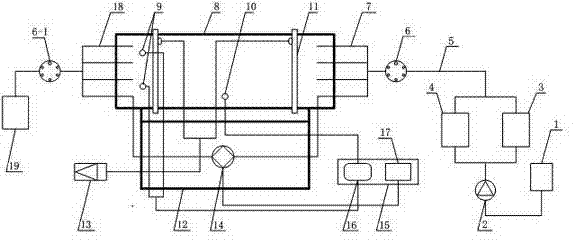 Device and method for large-size visual physical simulation of fingering of acid liquid in acid fracturing crack