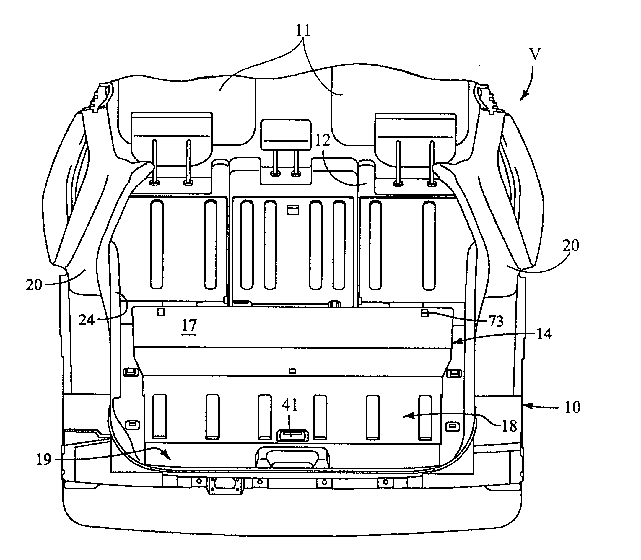 Vehicle storage structure