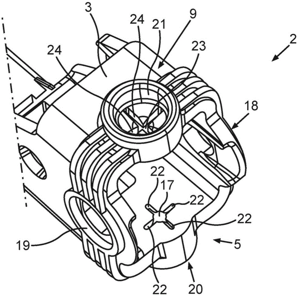 Bearing assembly for a steering column lever on a steering column part and a motor vehicle having such a bearing assembly