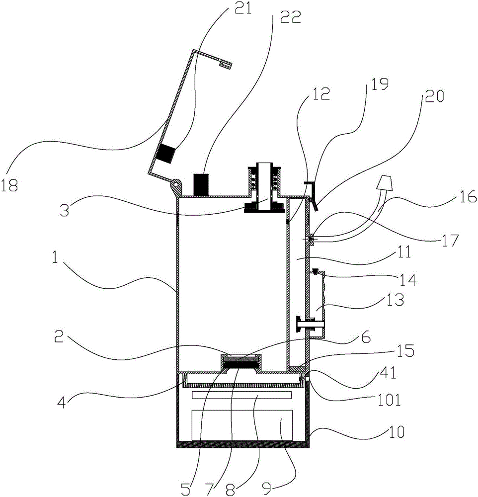 Hydrogen-enriching cup with spraying effect