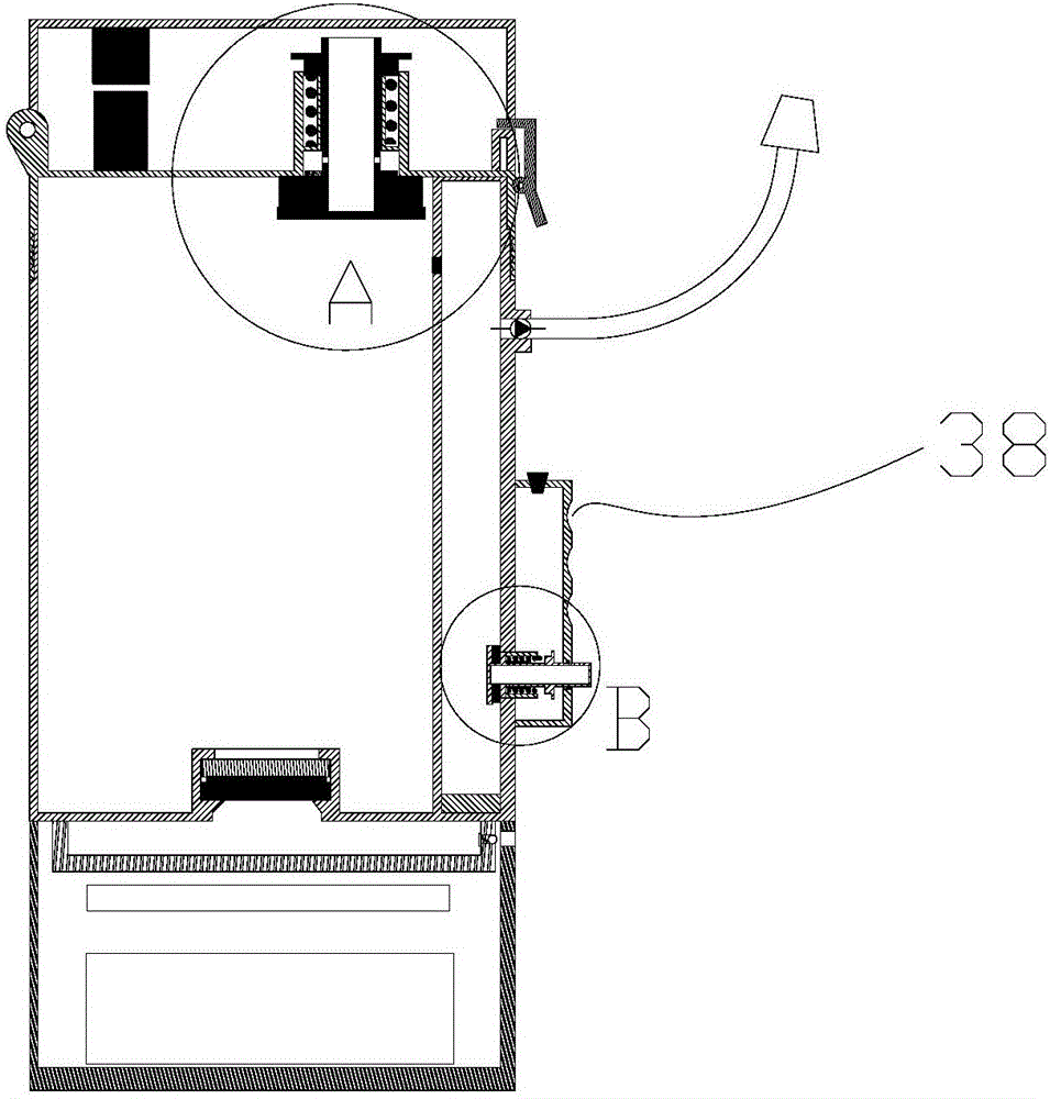 Hydrogen-enriching cup with spraying effect