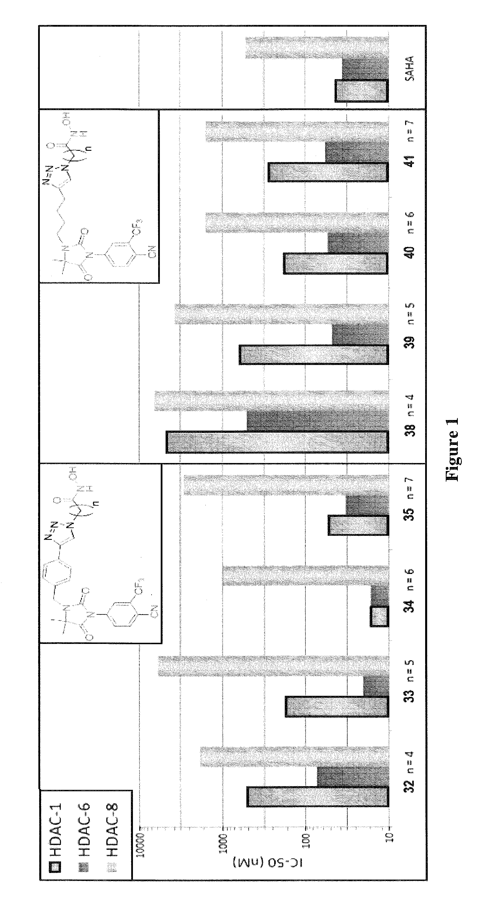 Histone deacetylase (HDAC) inhibitors targeting prostate tumors and methods of making and using thereof