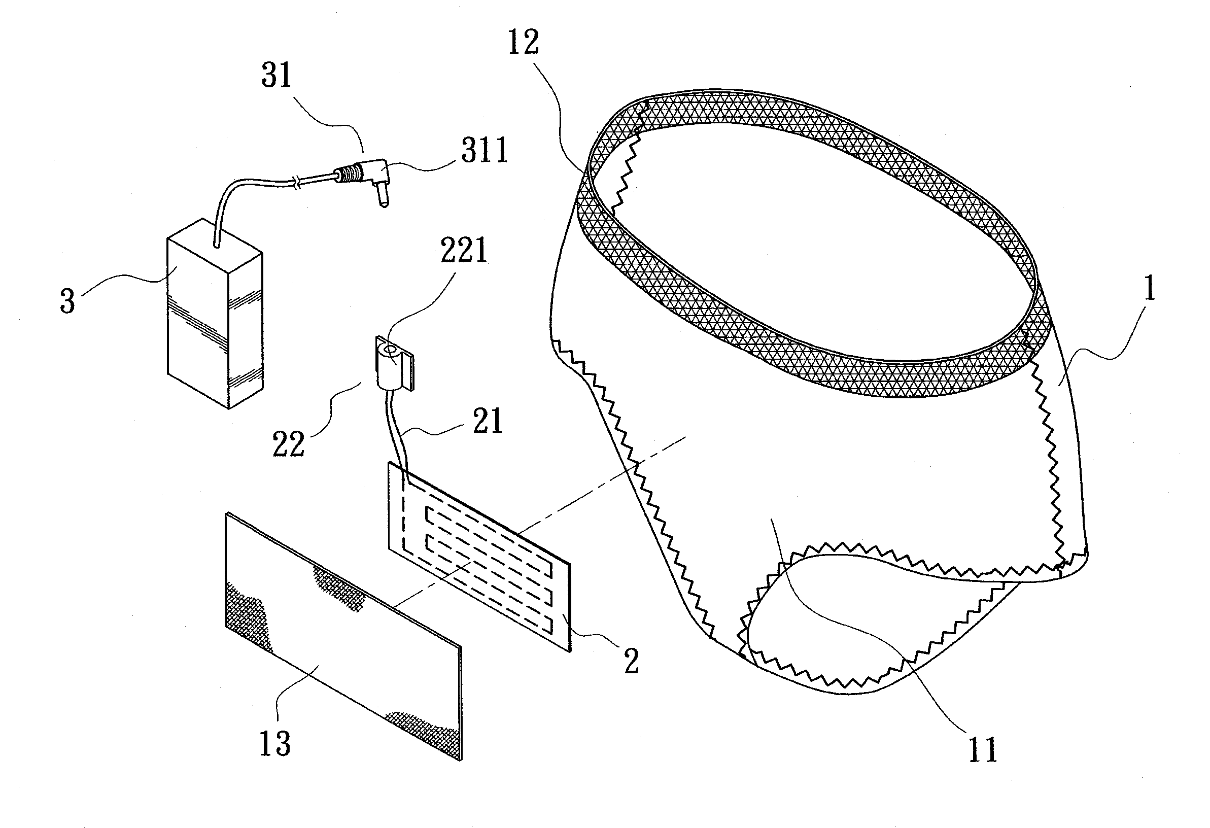 Menstruation pain relief device