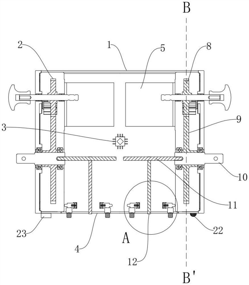 Double-motor and double-adjustable mechanical limiting ventilator