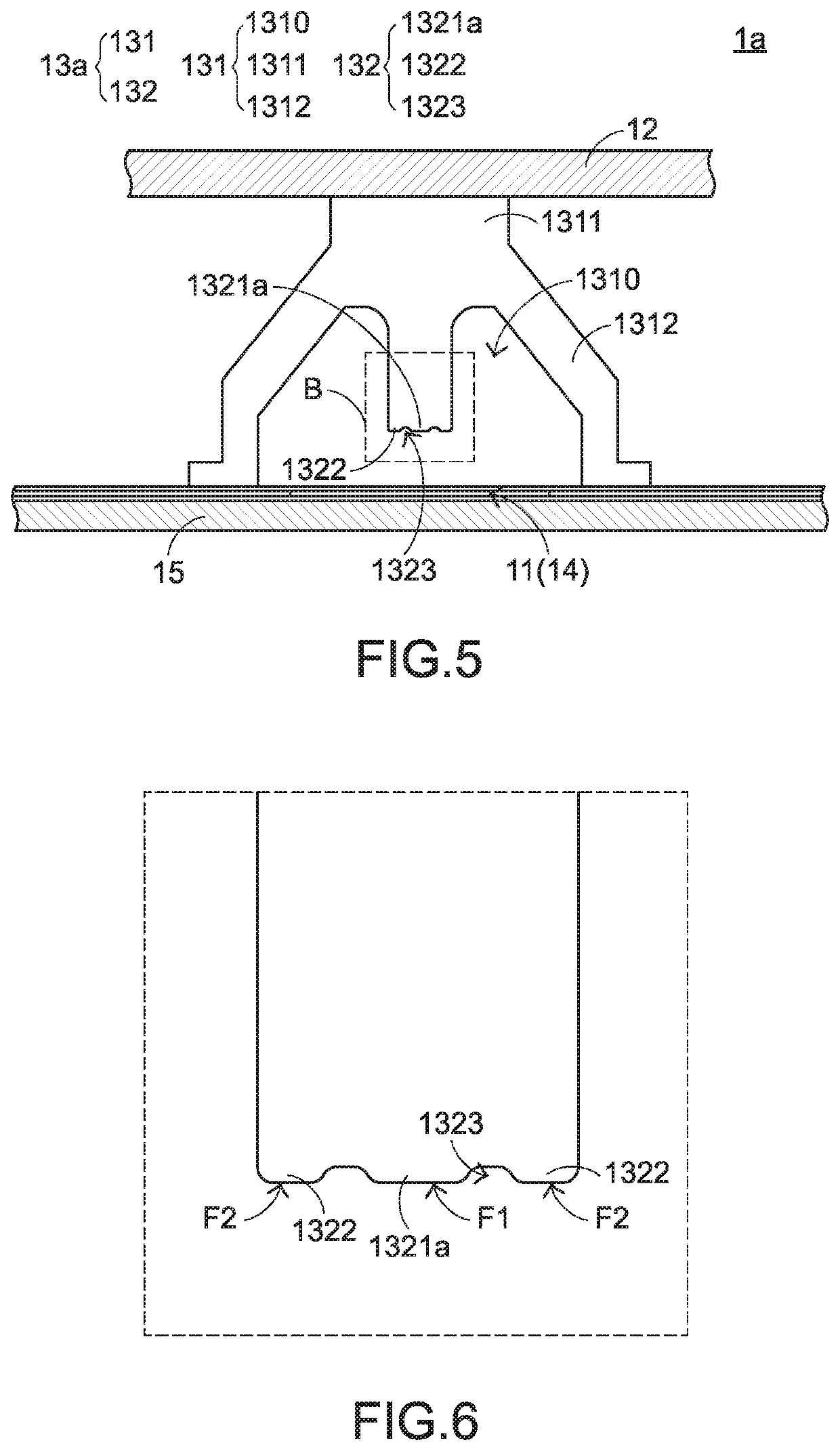 Key structure and elastic conduction element thereof