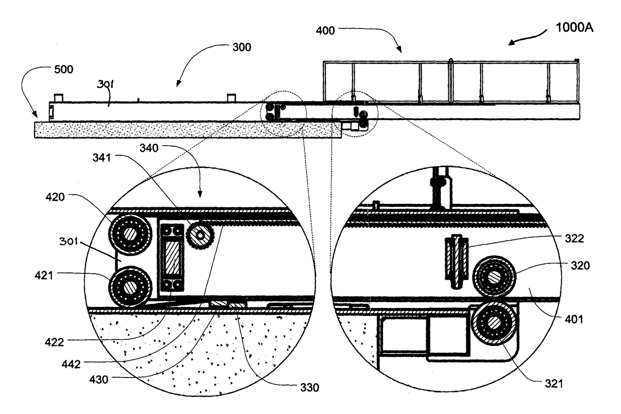 Load carrying platform shuttle