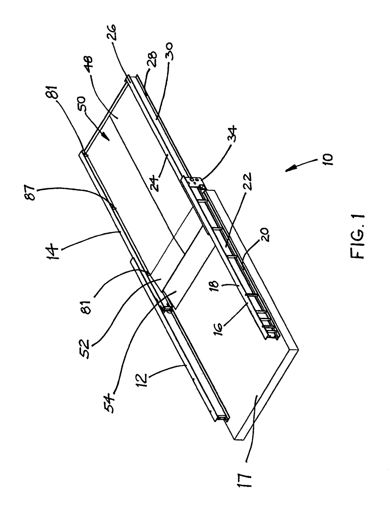 Load carrying platform shuttle