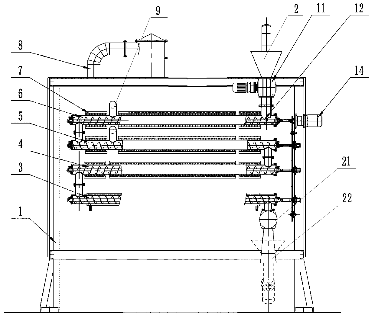 Biomass dry distillation type cracking furnace