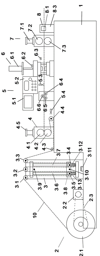 Automatic identification strip cutting machine for tape measure