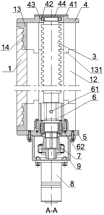 A linear motion device used in a charged environment