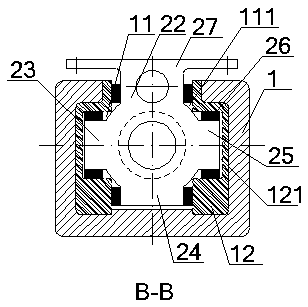 A linear motion device used in a charged environment