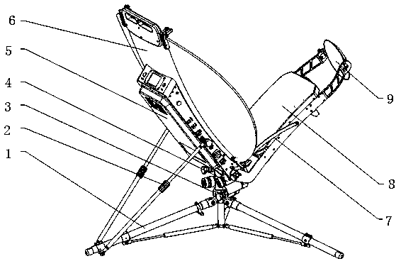 An ultra-light satellite portable station