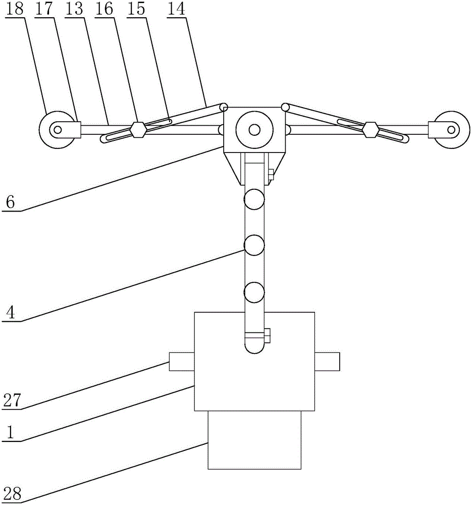 Electric power line sweeping apparatus