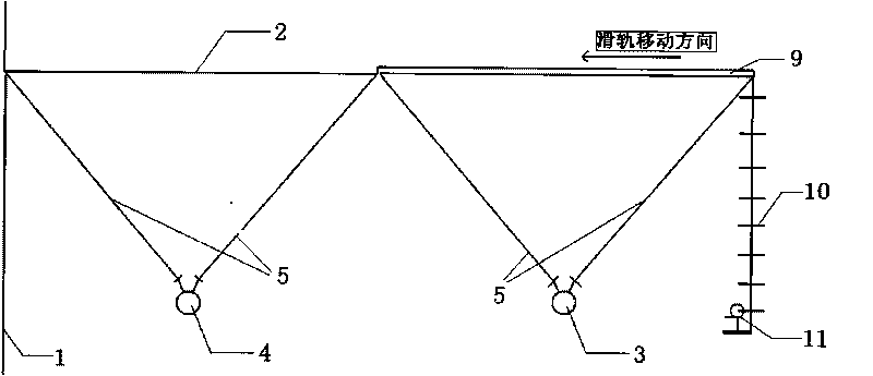 Equipotential access method of 500kV same-tower four-circuit transmission line tangent tower live-wire work