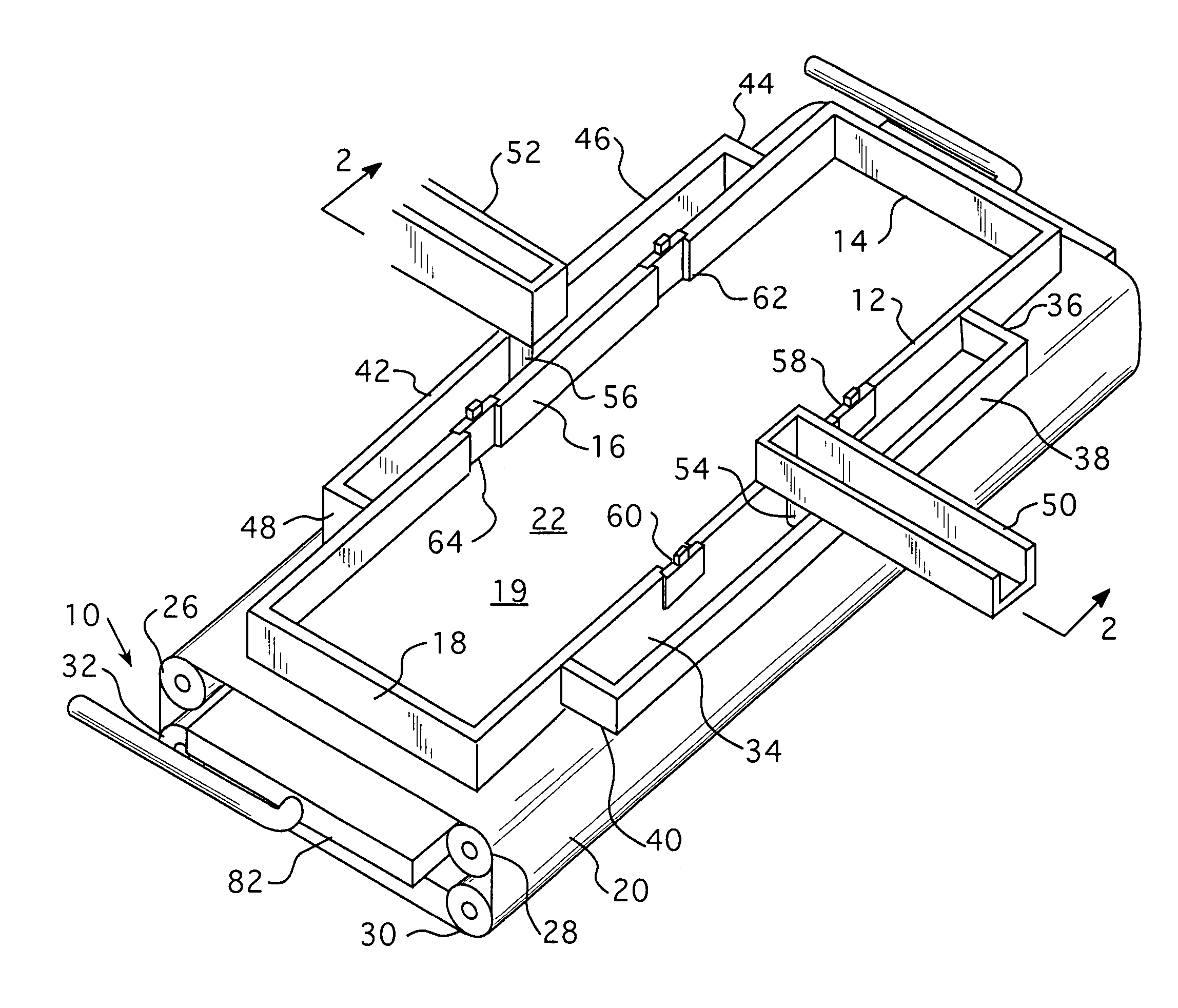 Method of unidirectional solidification of castings and associated apparatus