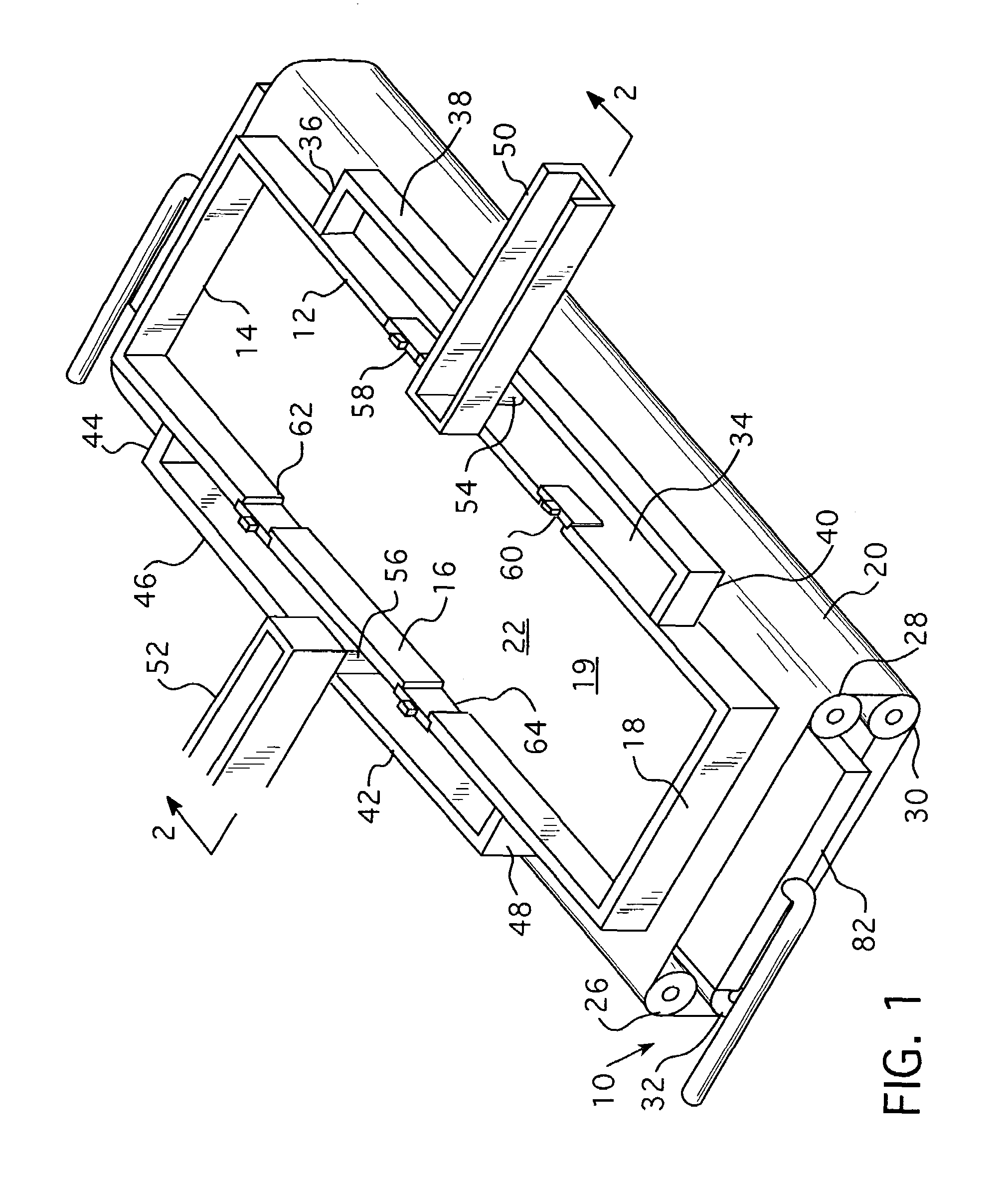 Method of unidirectional solidification of castings and associated apparatus