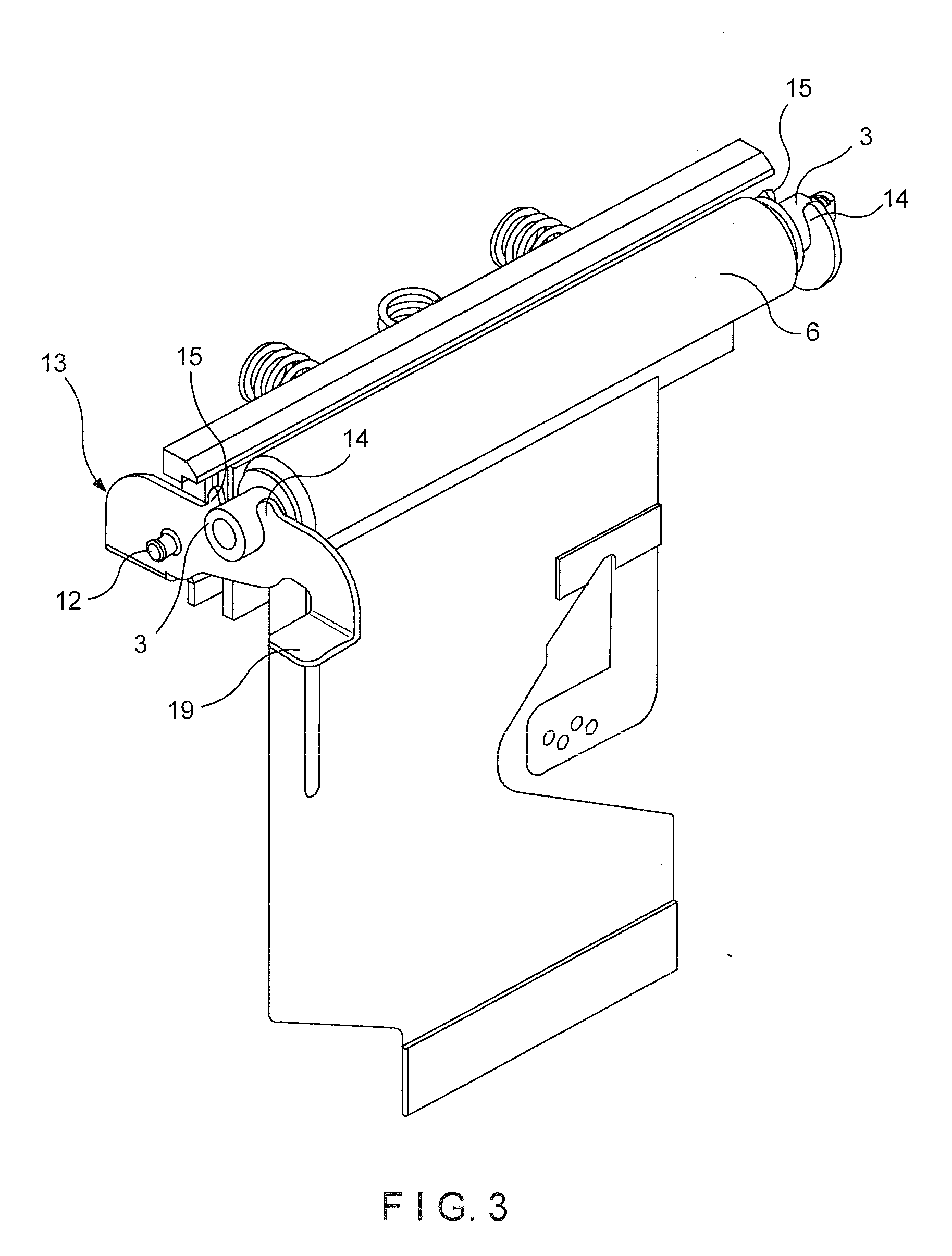 Printing roll release mechanism