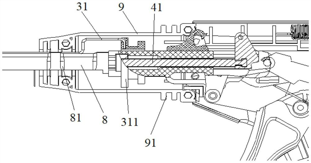 A transverse stapler for intracavitary surgery