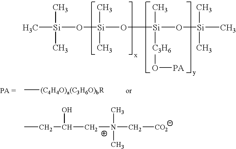 Combination of a nonionic silicone surfactant and a nonionic surfactant in a solid block detergent