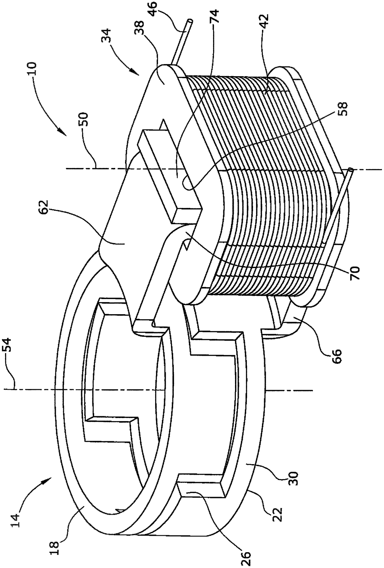 Claw pole type motor