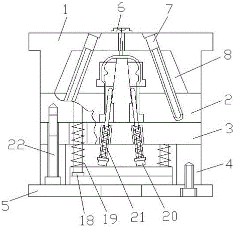 Injection mold of water meter shell