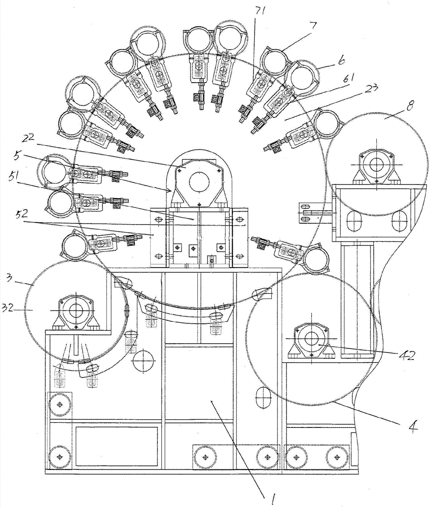 Main cotton carding roller supporting device of carding machine