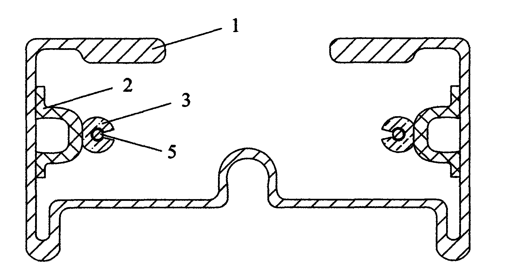 Spotlight guide rail and manufacturing method thereof