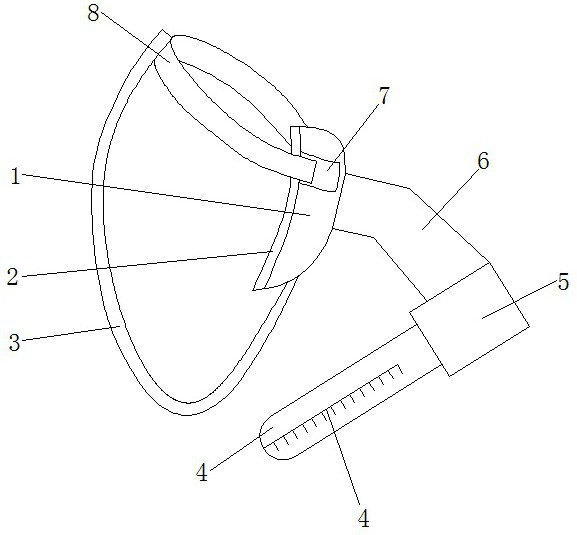 Portable urine receiving device and method for infant urine routine examination