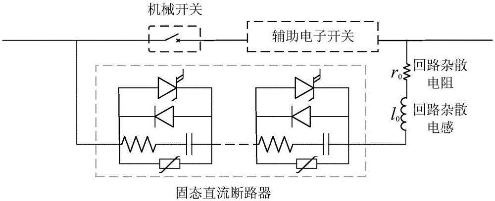 Current transfer device and method suitable for hybrid DC breaker