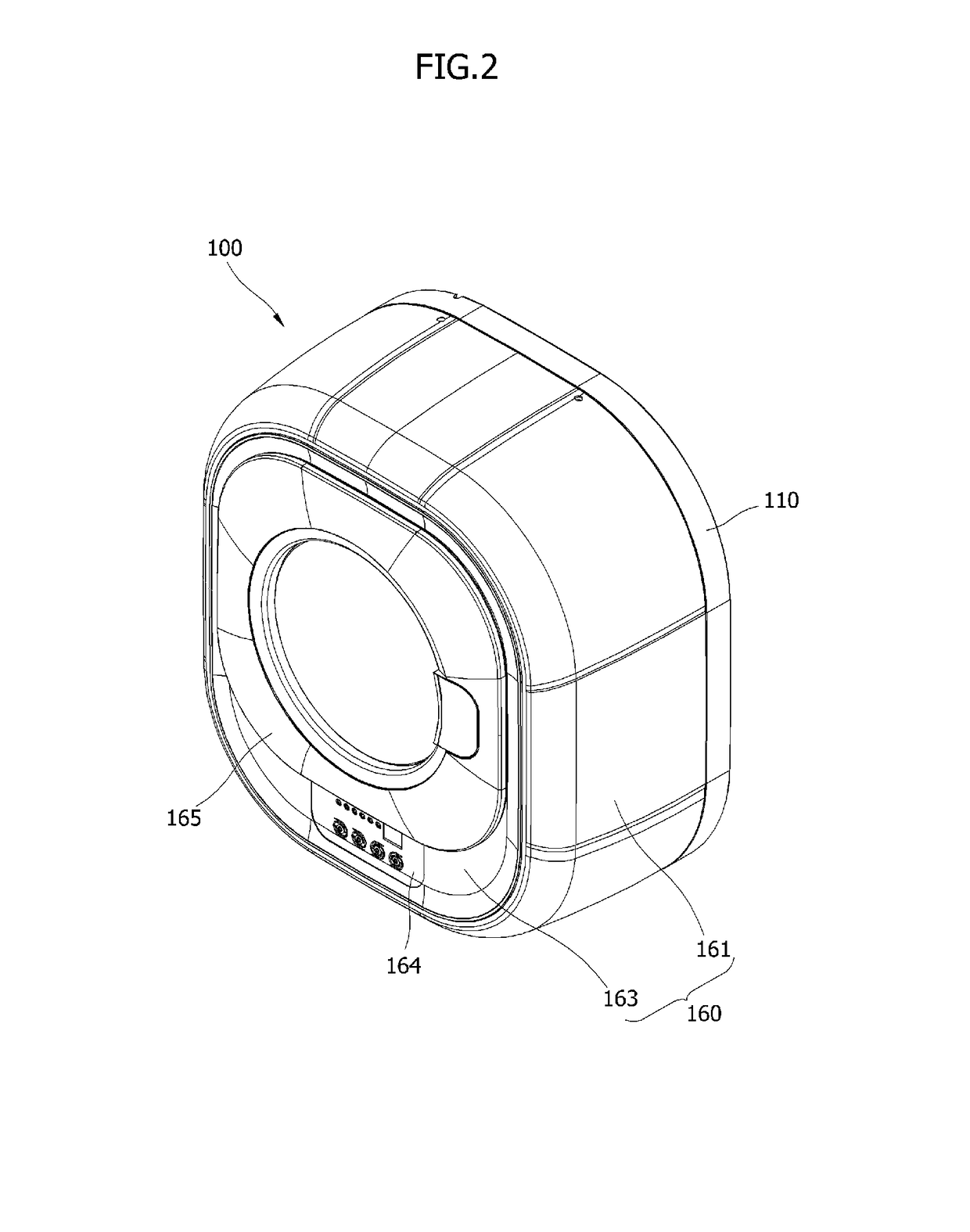 Wall-mounted drum washing machine