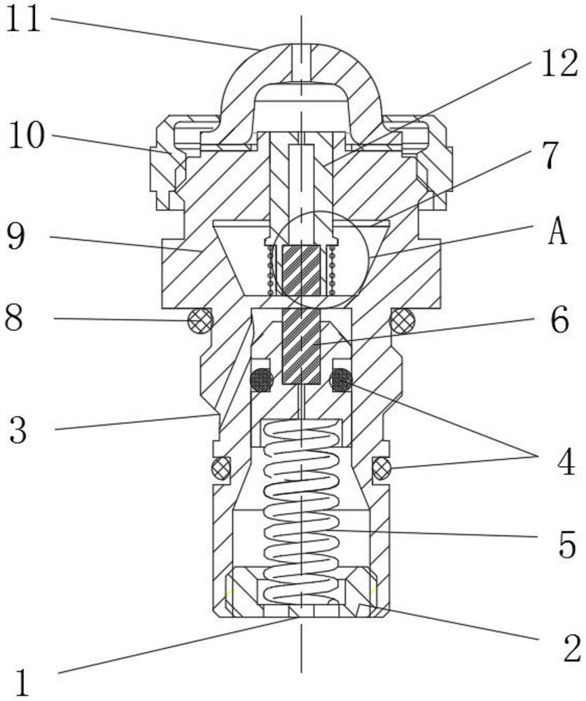 Differential pressure indicator for controlling temperature by using liquid metal