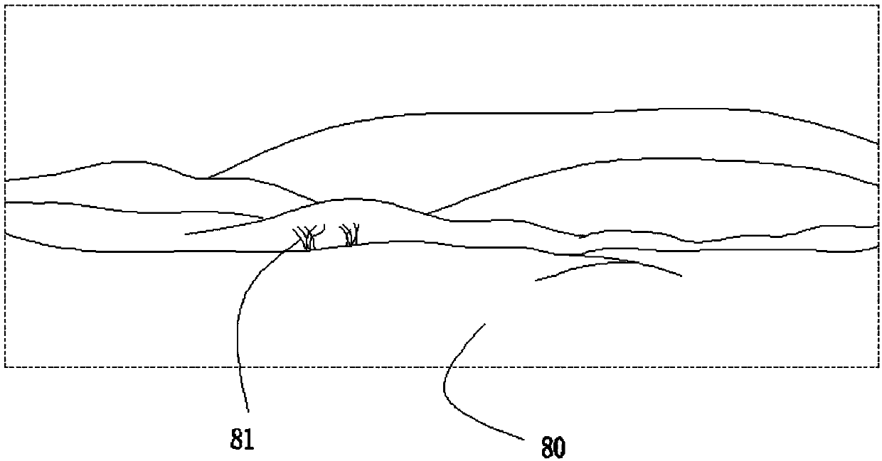 Method for utilizing desert trace moisture and sand to plant salix mongolica