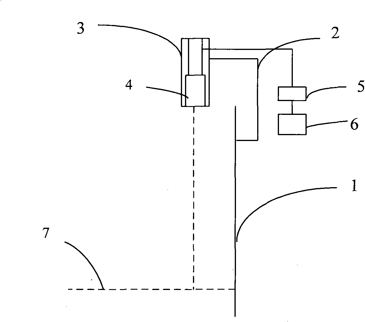 Liquid level measurer for mortar box or mud box