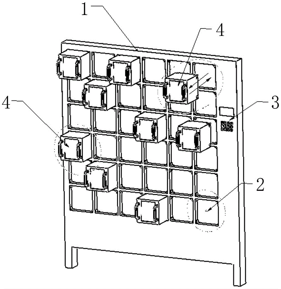 Electronic storage cabinet with box cabinets capable of being separated and recombined