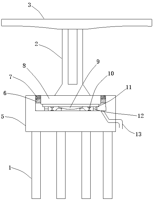 Swivel bridge with vibration reducing and isolating function and construction method of swivel bridge