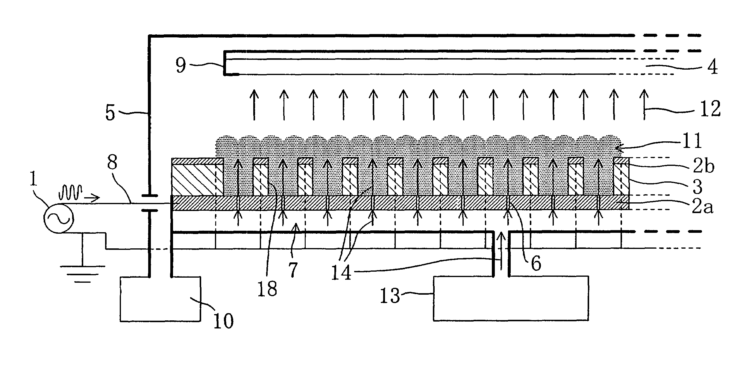 Electronic device, production method thereof, and plasma process apparatus