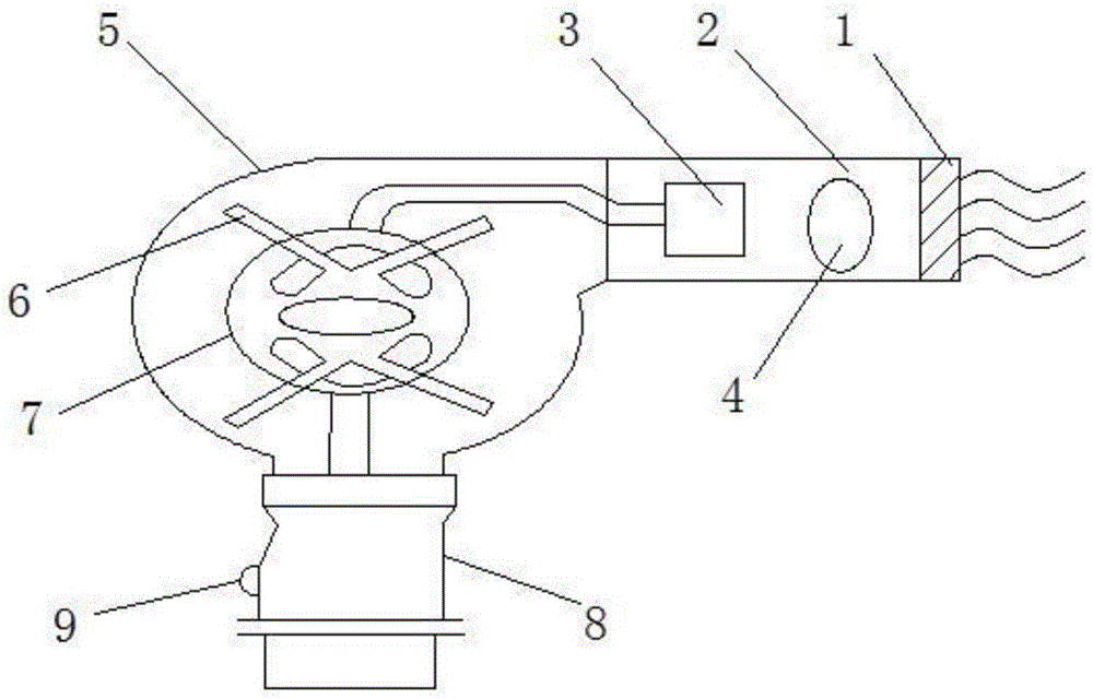 Novel electric hair dryer