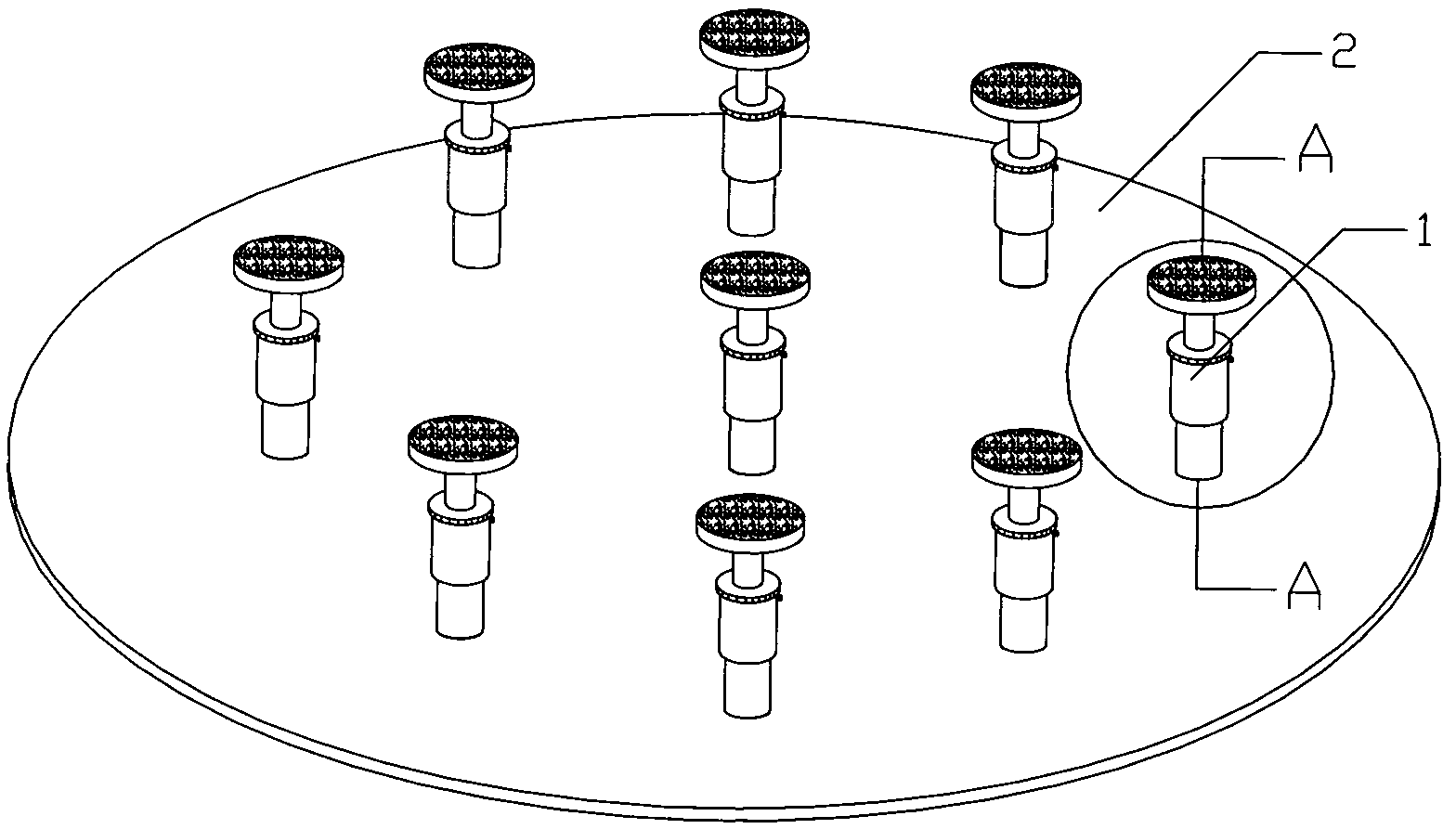 Spring type quincuncial pile