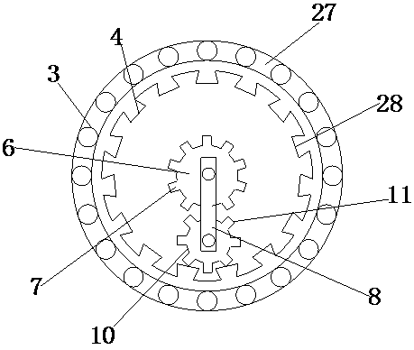 A plastic granule mixer with two-way mixing function