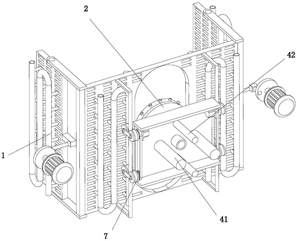 Working method of a construction site car washing device capable of rotating and cleaning