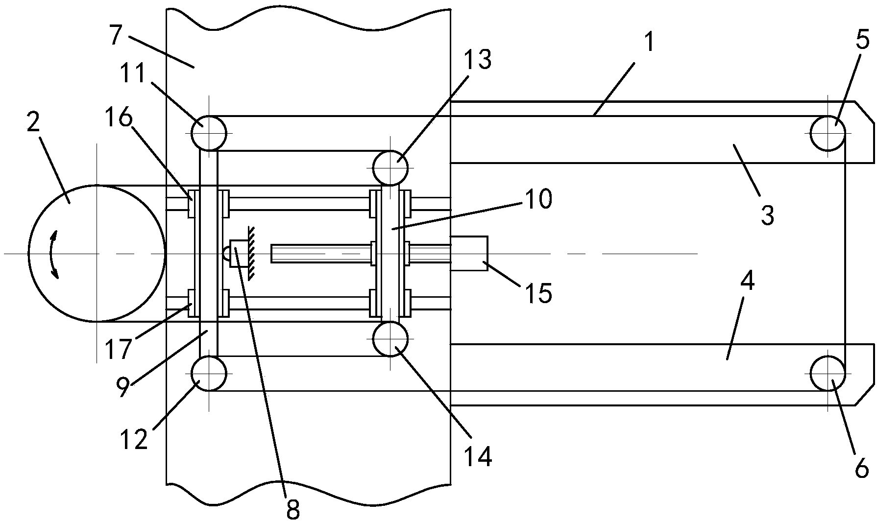 Wire-cut electric discharge machine wire transport mechanism capable of realizing accurate closed-loop control on tension of electrode wire