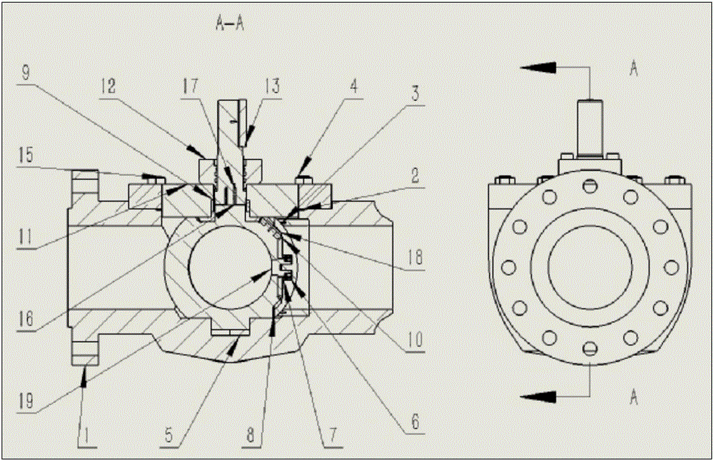 Forced seal ball valve