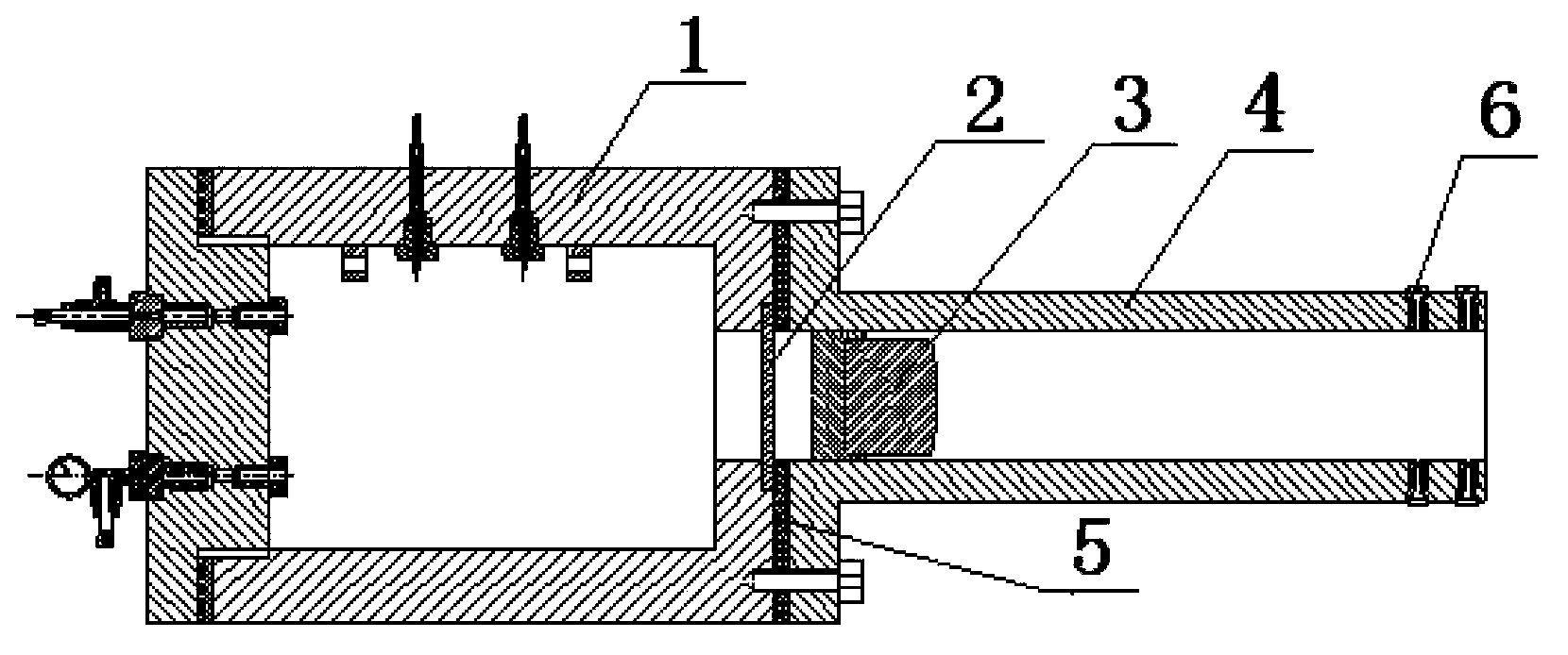 Nonideal explosive work capacity measuring device