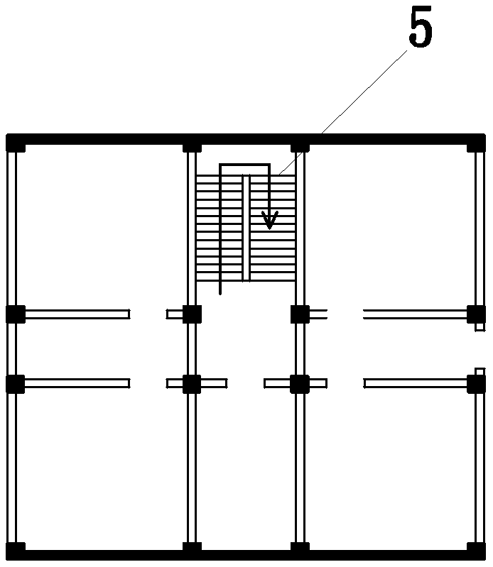 Frame-shear wall structure formwork system and construction method thereof