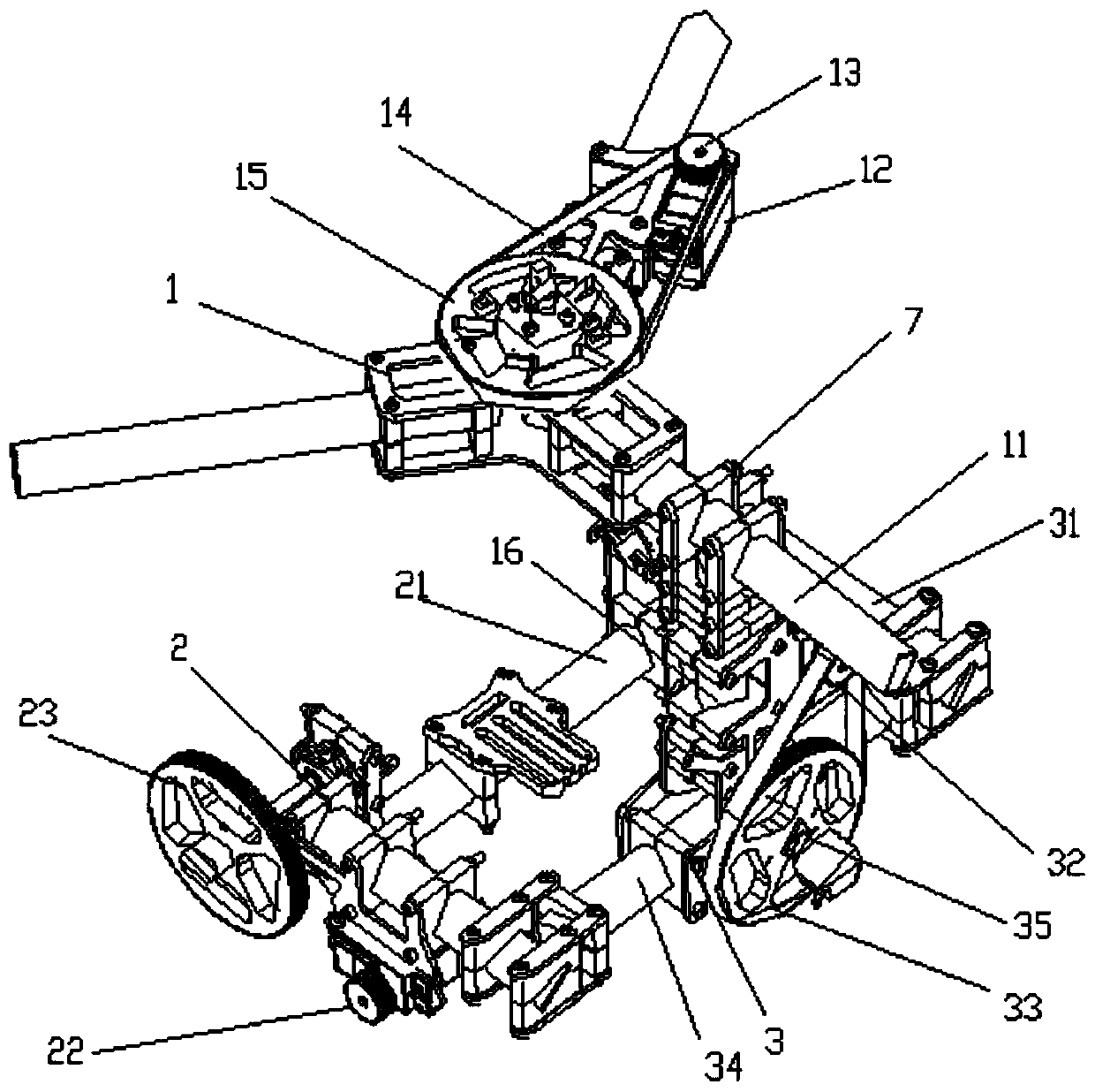 Five-axis gyroscope stabilizer for unmanned aerial vehicle