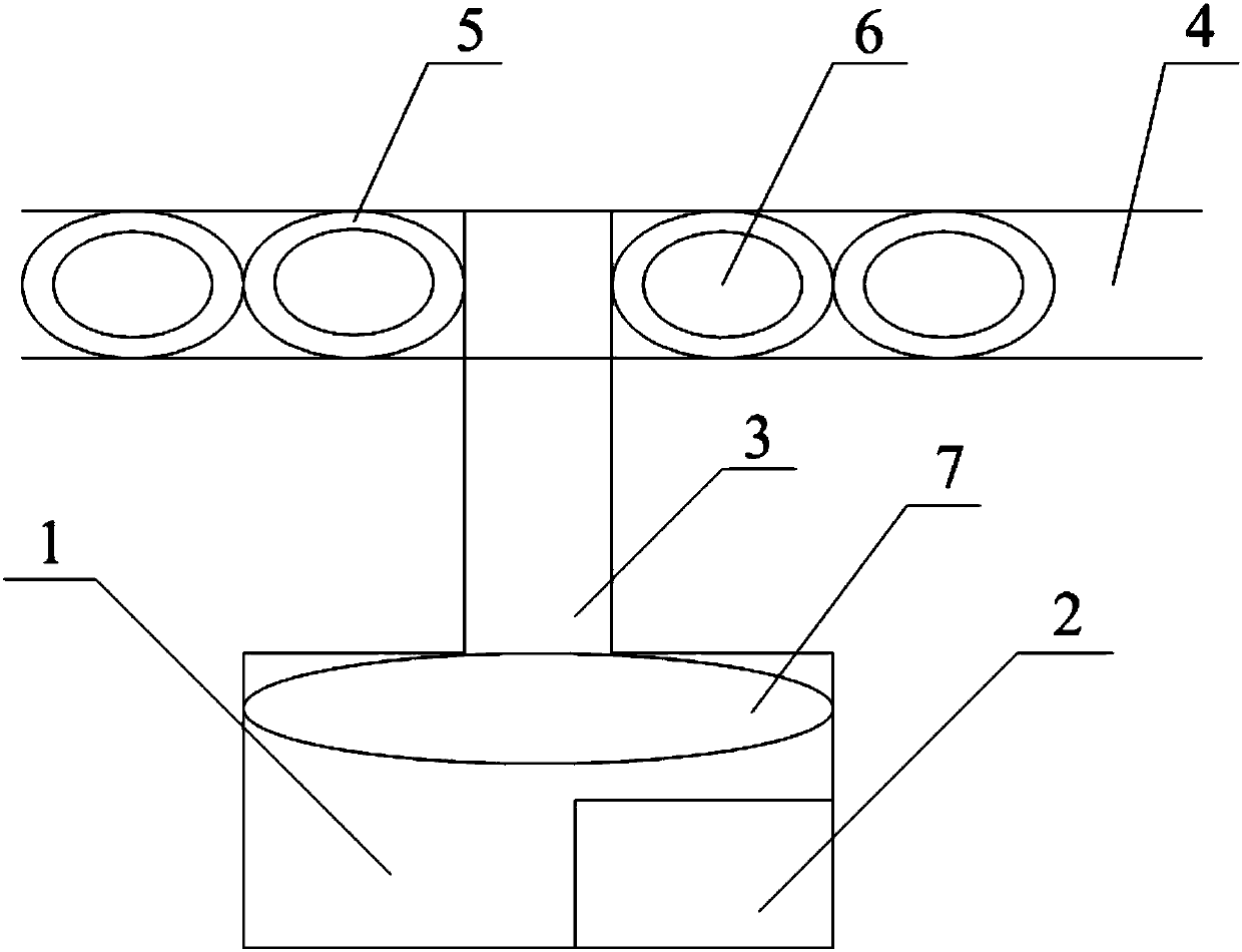 Suspended type single-rail traffic rail beam patrol car control device and method