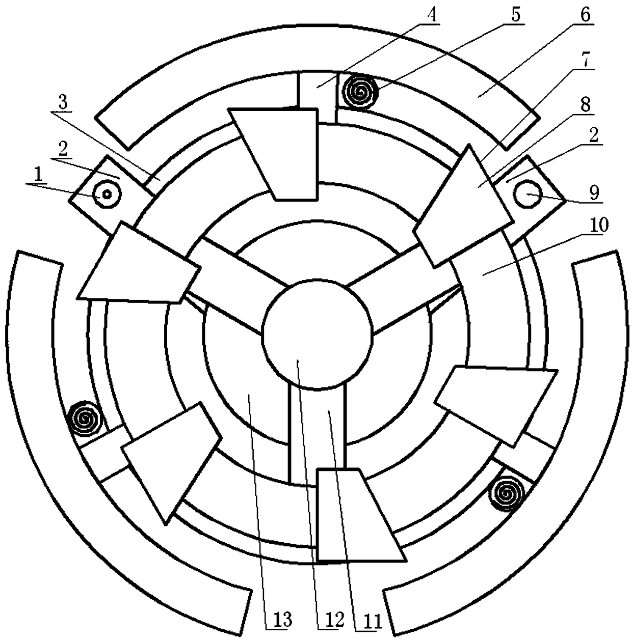 Cable duct dredging repair robot