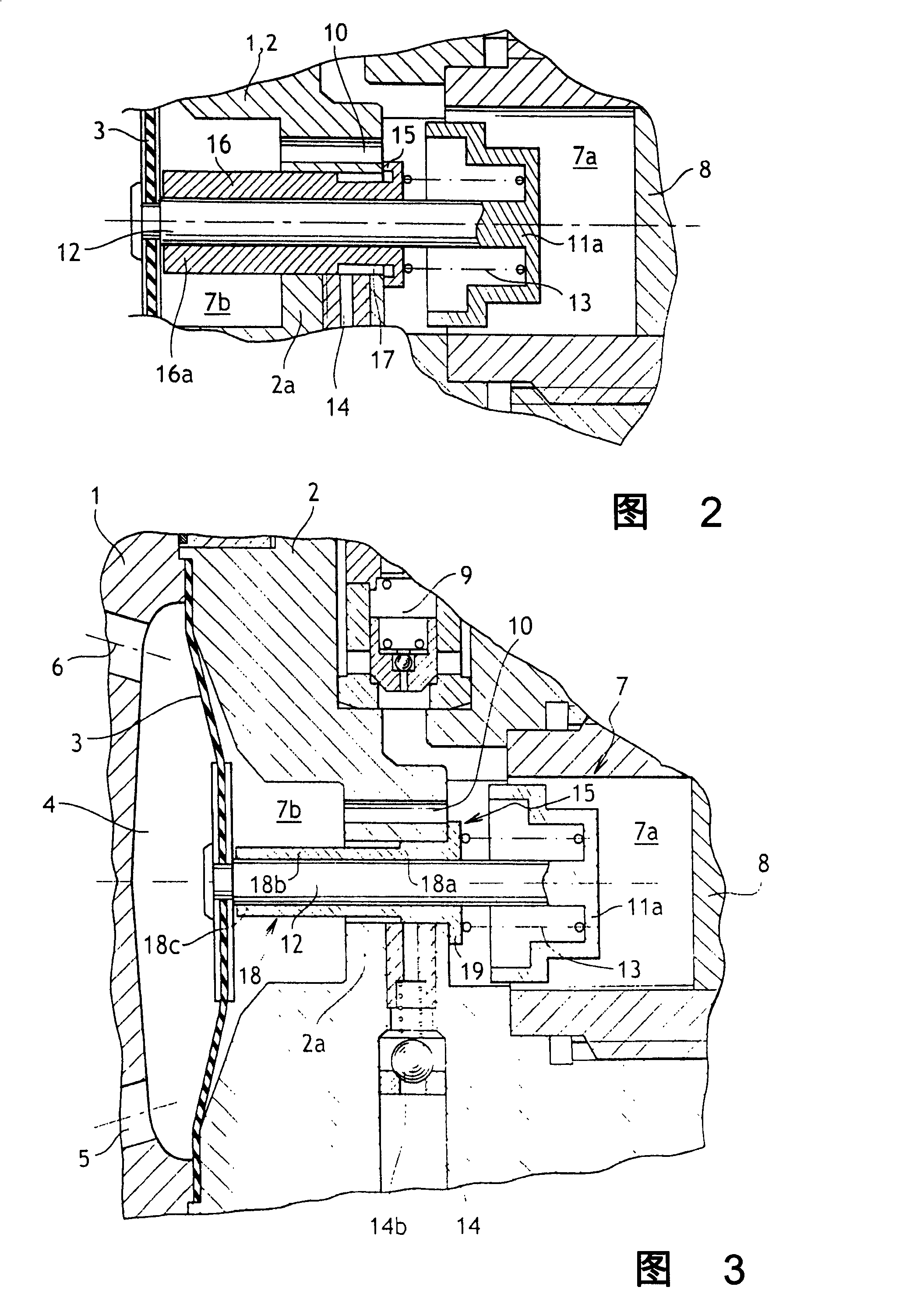 Hydraulic pressure driven membrane pump with leakage compensation equipment