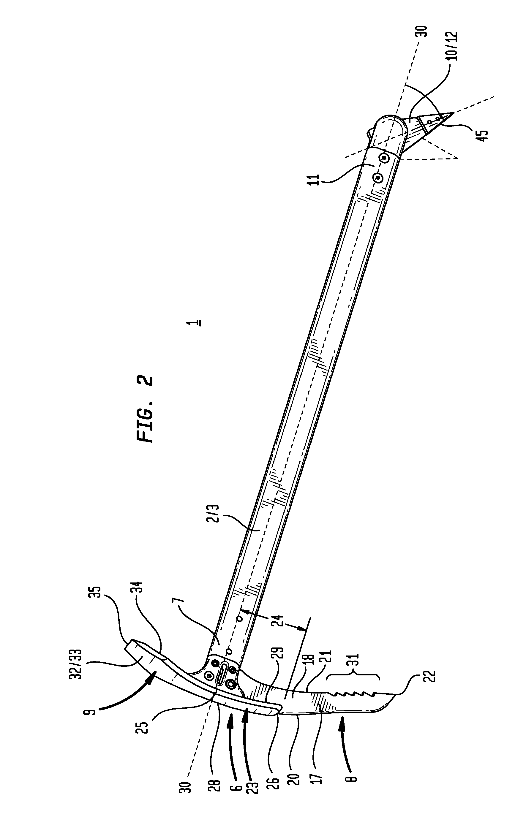 Multi-Purpose Ice Axe Including Rotating Spike